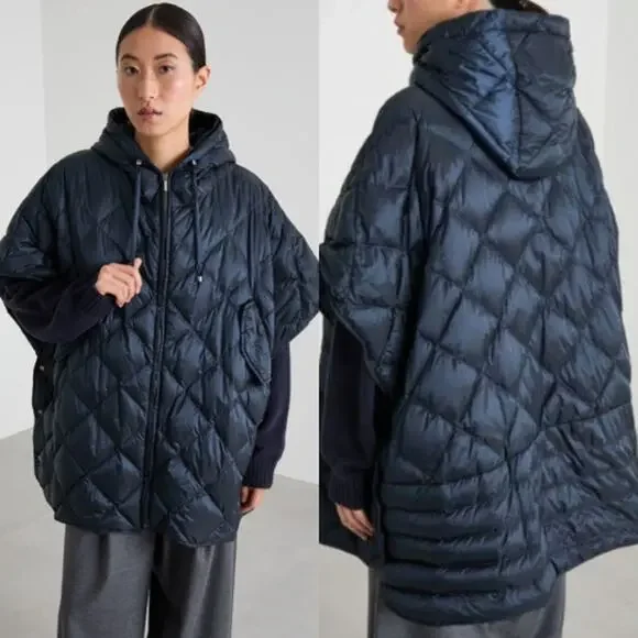 MaxMara The Cube Oversized Tremaine Padded Quilted Hooded Cape Women's O/S - Picture 1 of 12